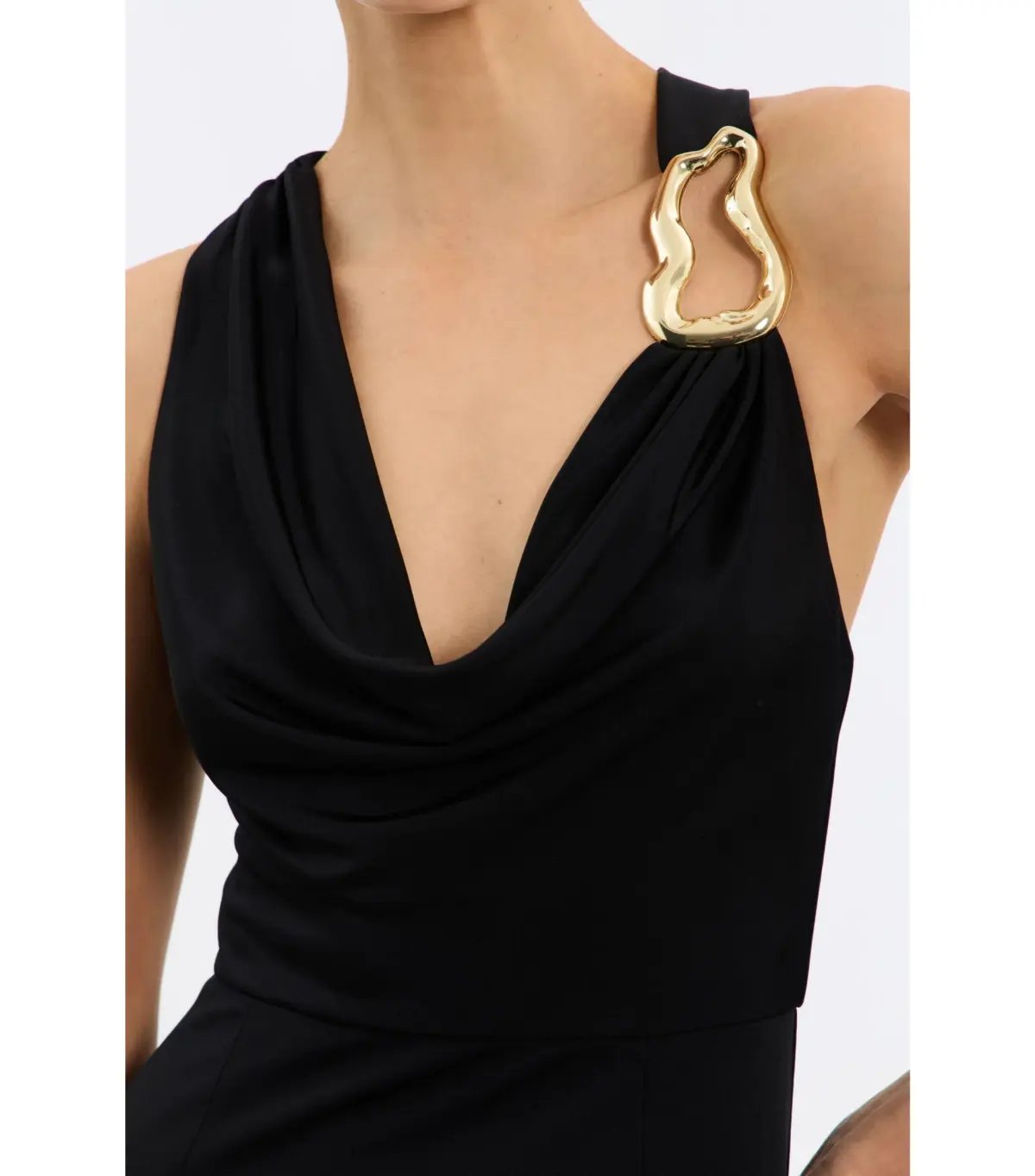 Rebecca Vallance Domenica Halter Gown Black Size AU 6 photo 3