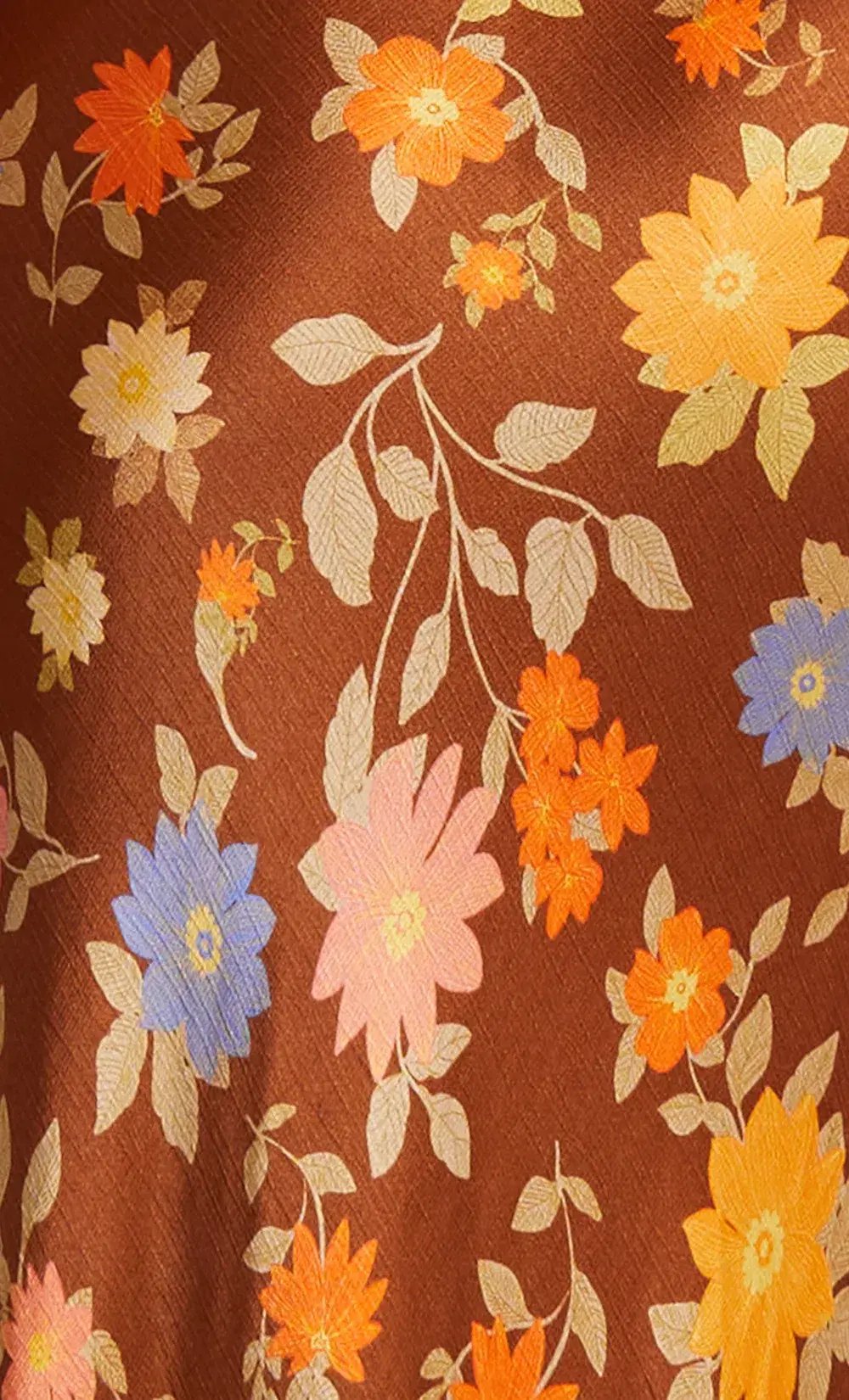 Bec & Bridge Carmen Floral satin mini dress Orange Size AU 8 photo 5