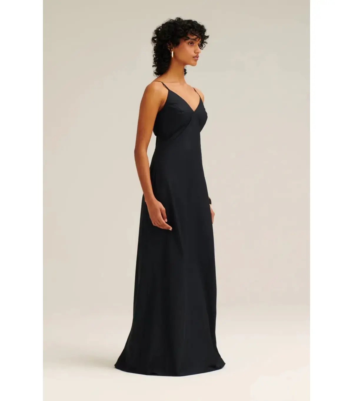 Scanlan Theodore Parachute Cotton Strappy Maxi Dress Black Size AU 6 photo 2
