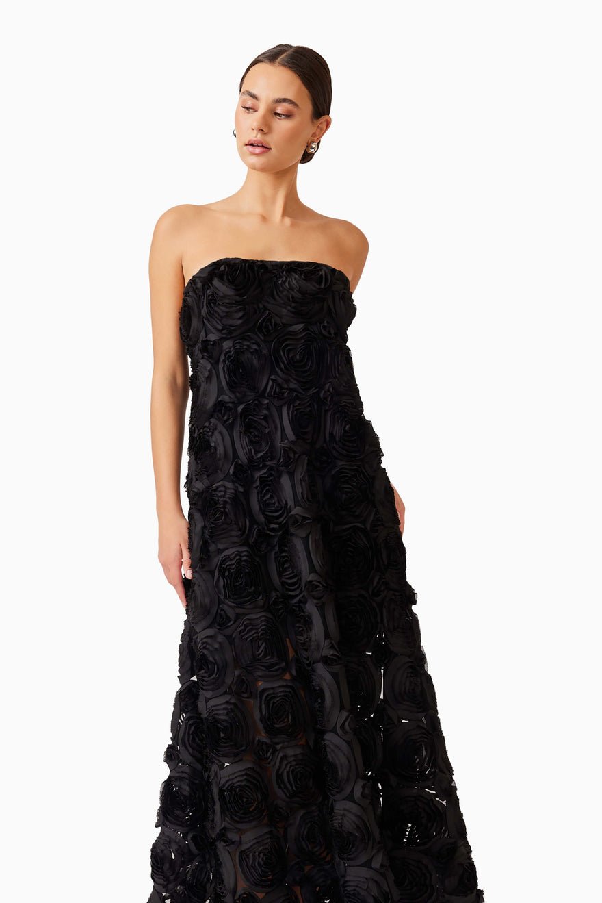 Elliatt Selena Maxi Dress - Black photo 3