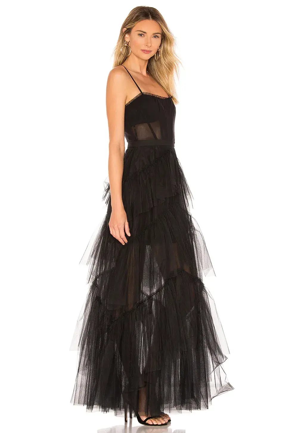 BCBGMAXAZRIA Corset ‘Tulle’ Gown Black Size AU 6 photo 2
