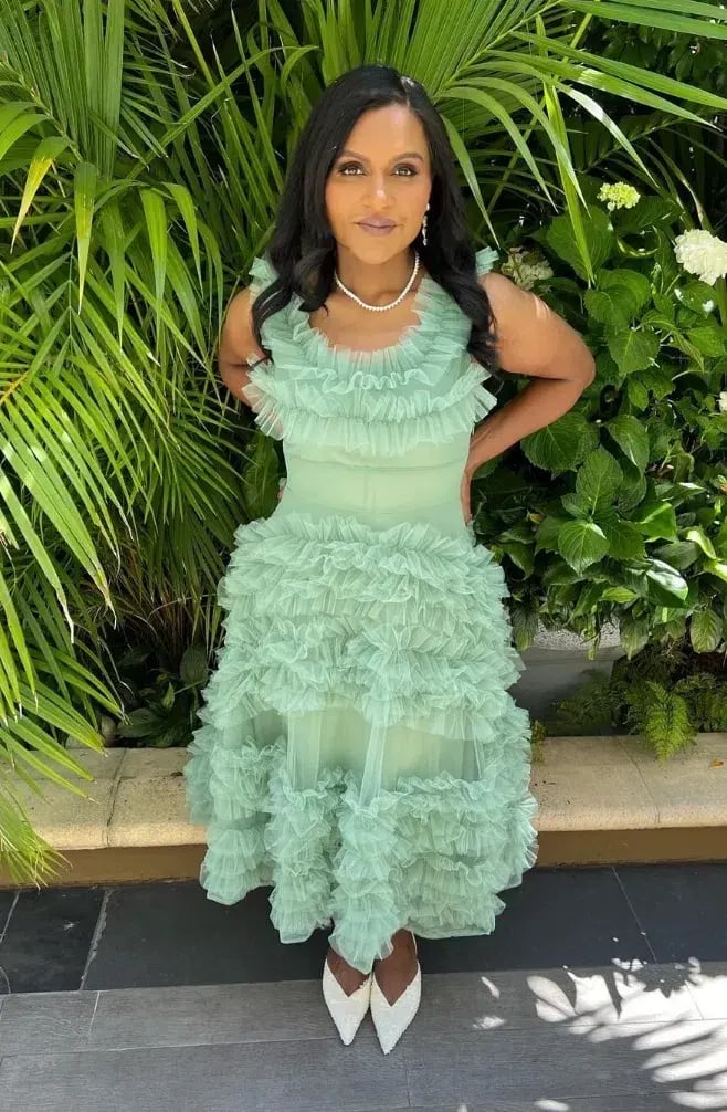 Molly Goddard Mertyl Tiered Ruffled Tulle Midi Dress Size 12 photo 2