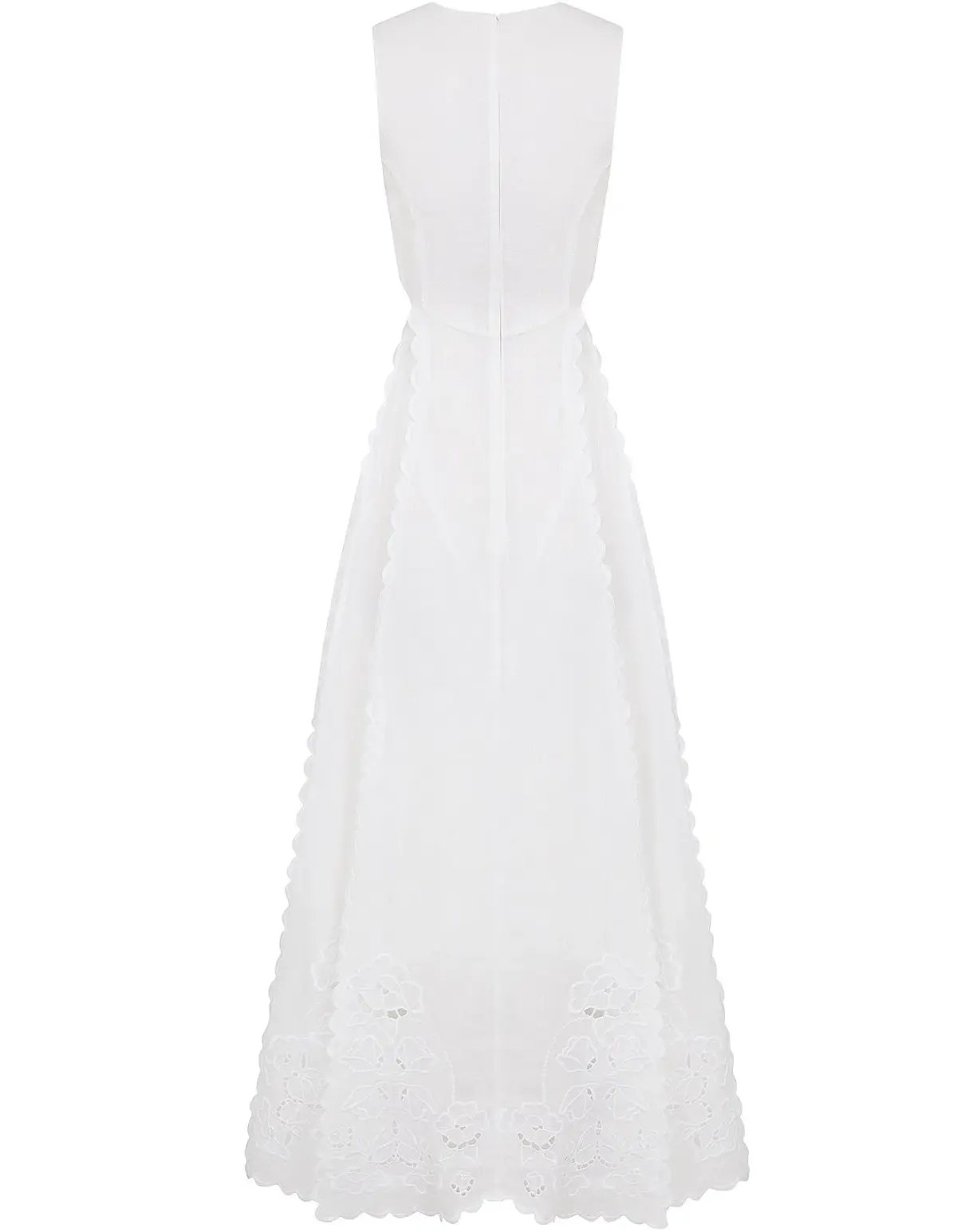 Lovaan Amelia Cutwork Embroidered Dress White Size 8 photo 4