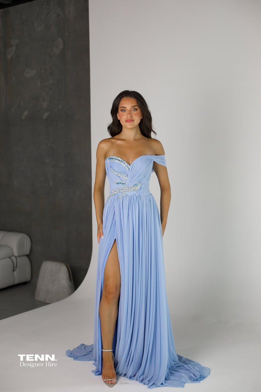 Albina Dyla Skyline Gown - Blue photo 3