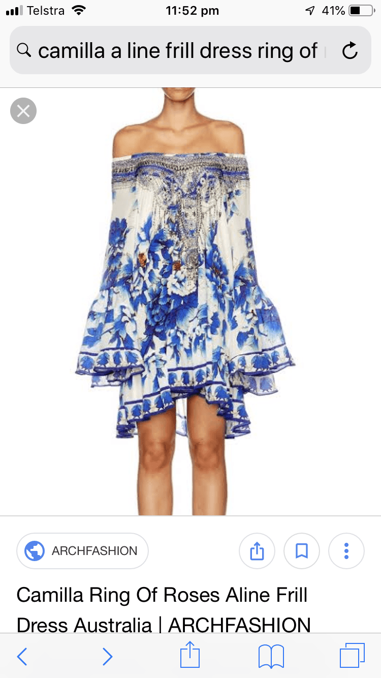 Camilla 'Ring of Roses' A Line Frill dress Size M photo 4