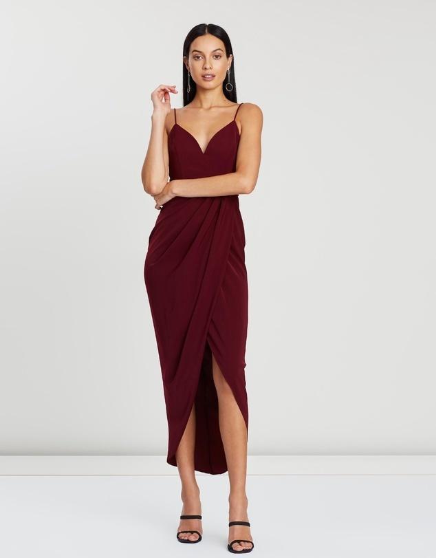 Shona Joy Core Cocktail Dress Burgundy Size 10 photo 4