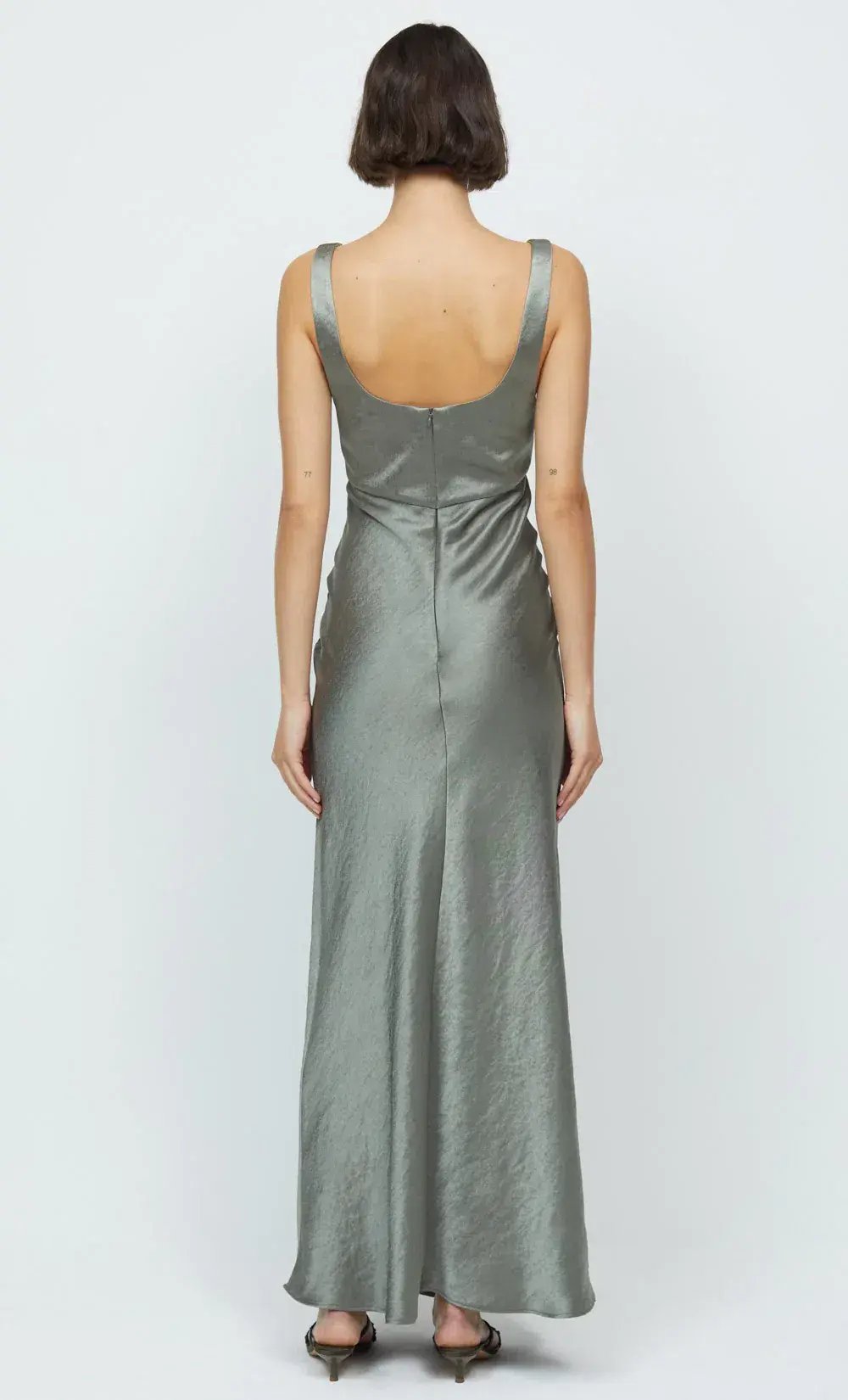 Bec & Bridge Nadia V Maxi Dress Olive Size 12 photo 4