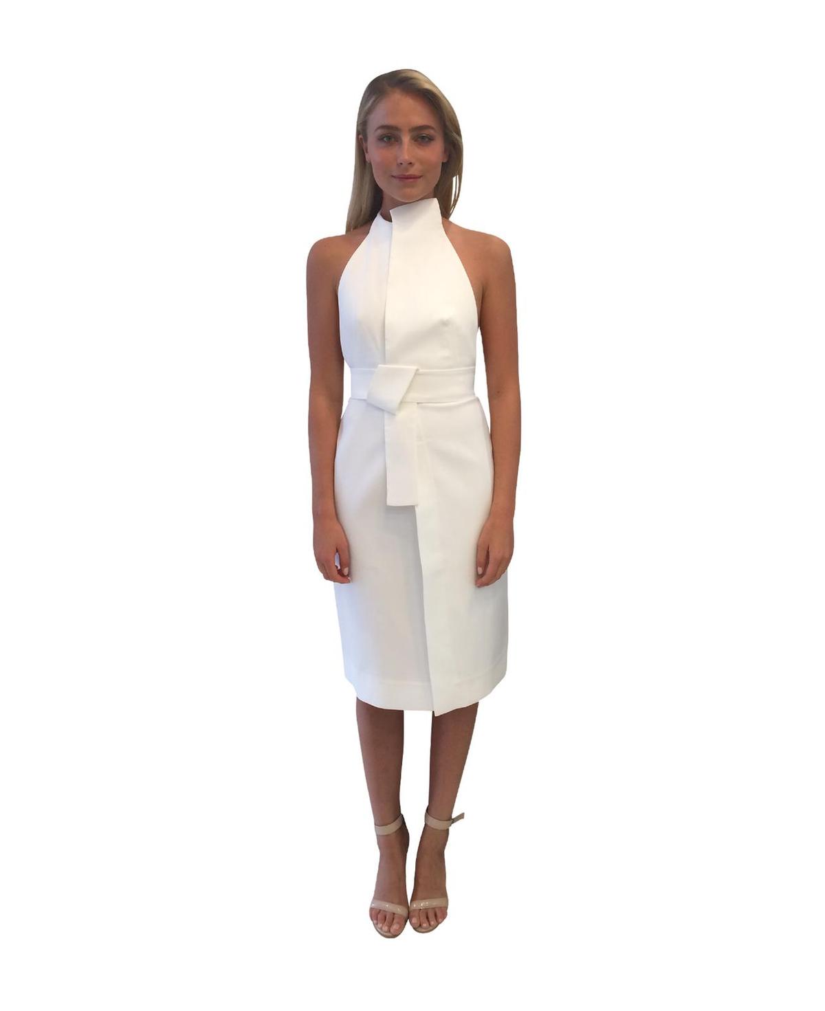 Acler Hardwood Dress Ivory White Size 10 photo 4