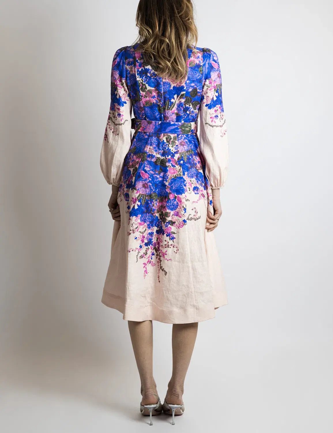 Zimmermann High Tide Buttoned Midi Dress Floral Size 2 / Au 12 photo 3