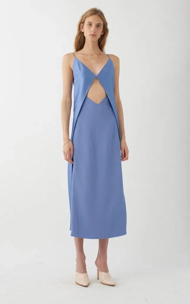 Dion Lee Tessellate Dress Cornflower Blue Size 10 photo 2