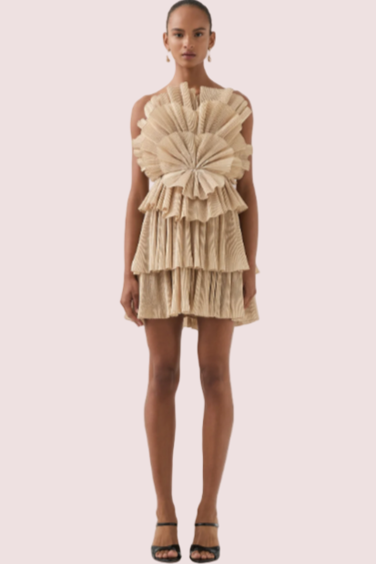 Aje Kyra Mini Dress Gold photo 2