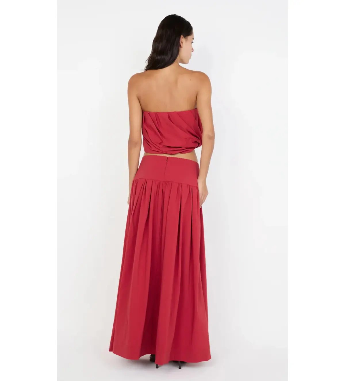 Bec & Bridge Dante Bubble Top and Maxi Skirt Set Cherry Size AU 6 photo 4
