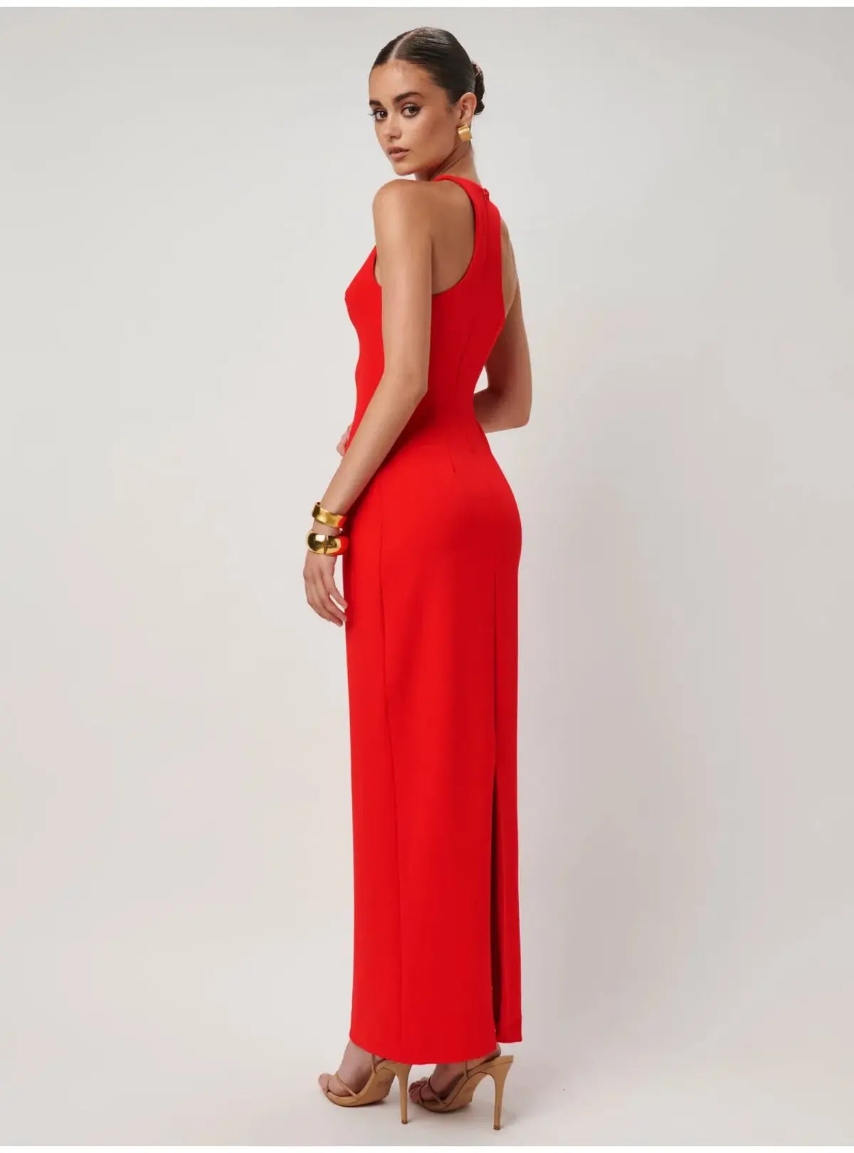 Effie Kats Eiza Gown Cherry Red Size AU 10 photo 3