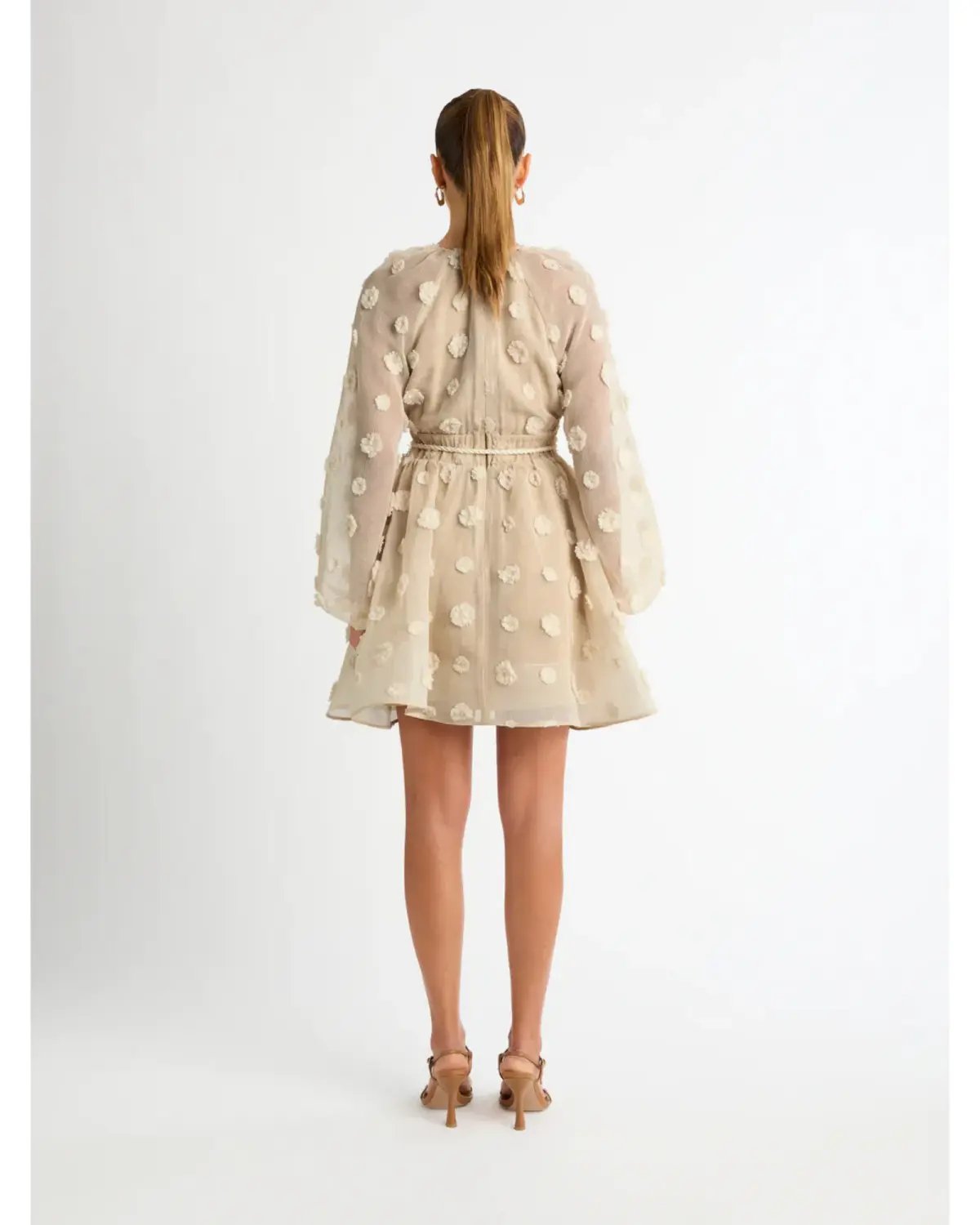 Sheike Taylor Dress in Beige Size AU 10 photo 4