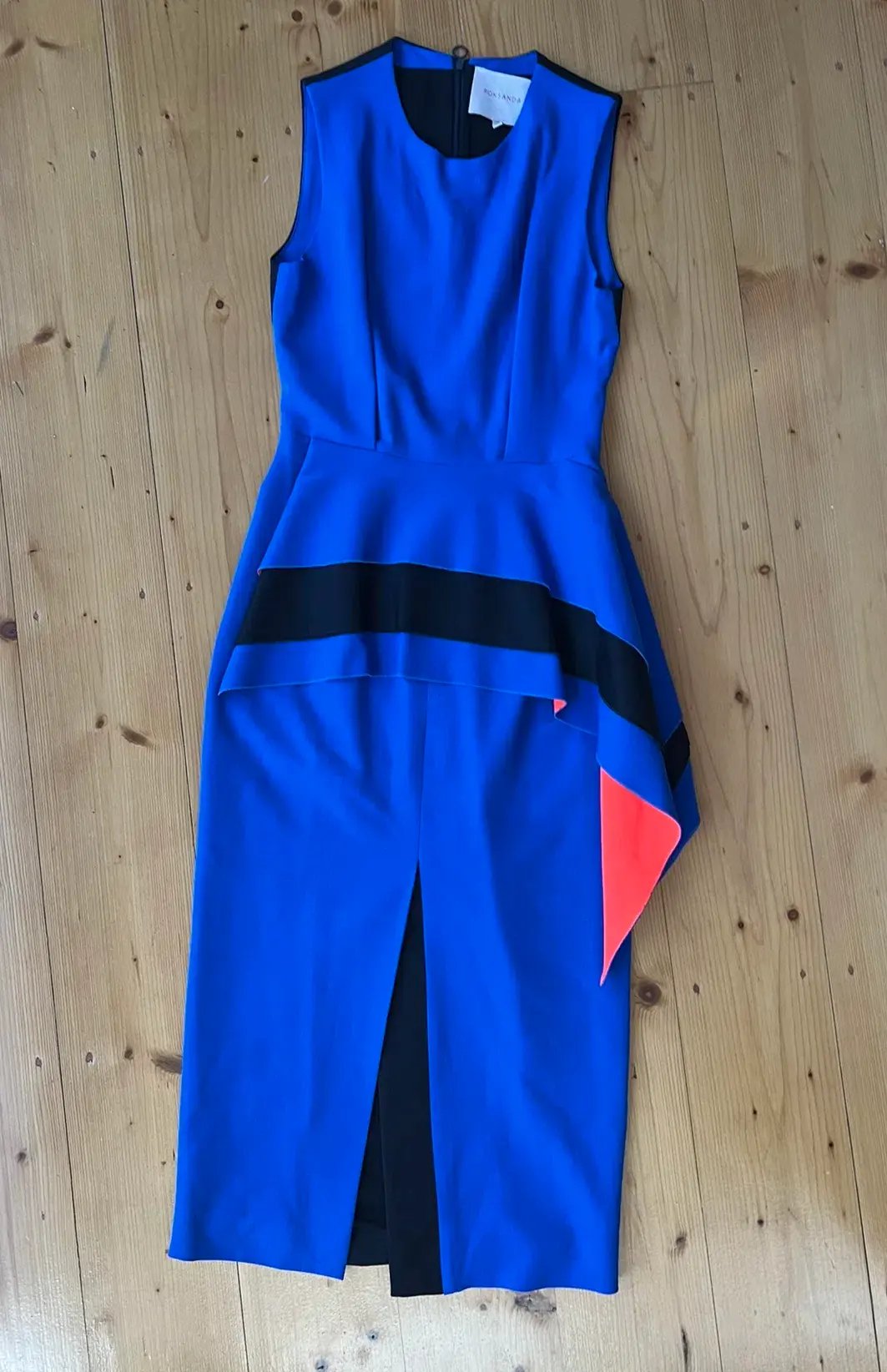 Roksanda Blue Peplum Dress Blue Size AU 8 photo 2