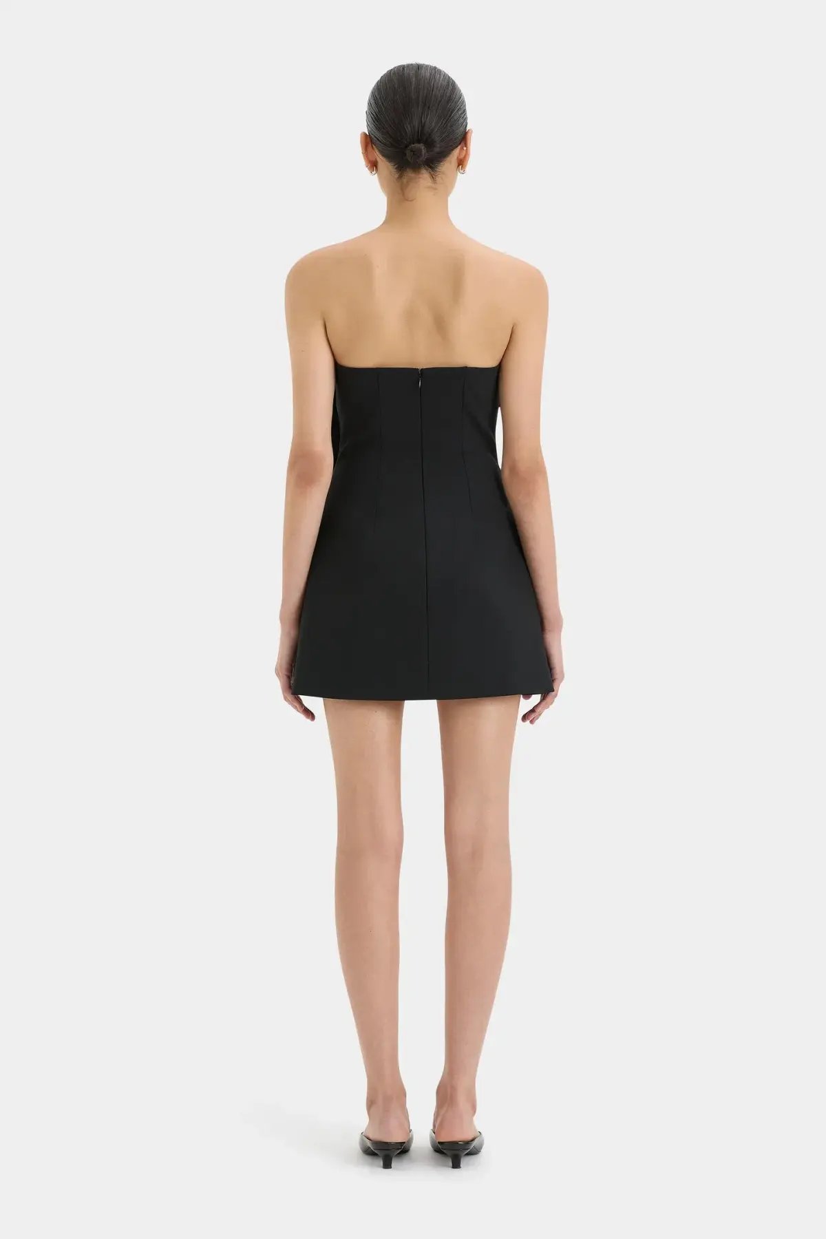 Sir the Label Leonardo Pleated Mini Dress Black Size 8 photo 4