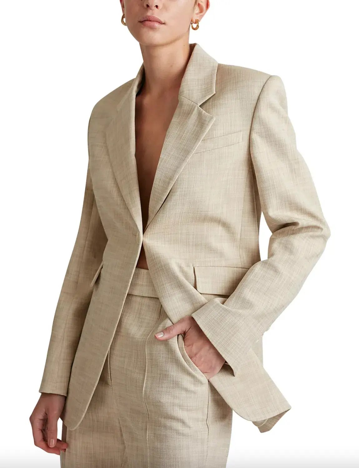 Camilla & Marc Abrera Two-Piece Suit Beige Size 8 photo 3