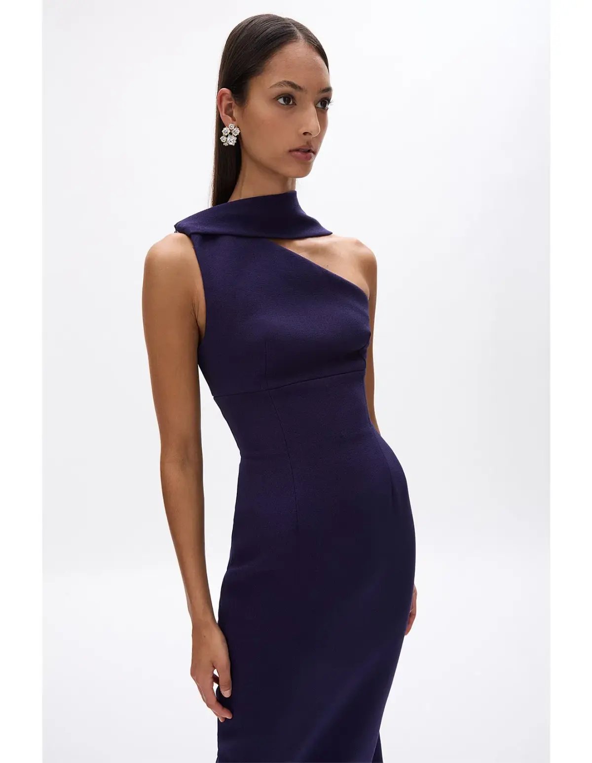 Rachel Gilbert Clara Midi Dress Dark Indigo Dark Purple Size 1 / Size AU 8 photo 4