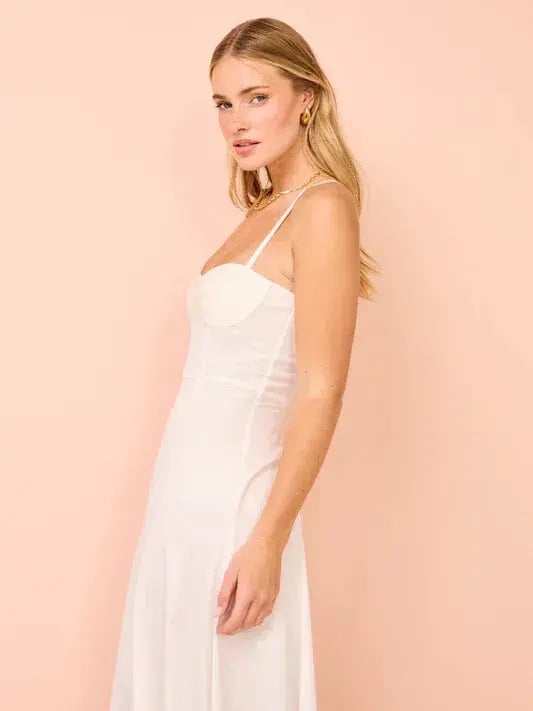Auteur Studio Sloane Maxi Dress White Size 8 photo 4