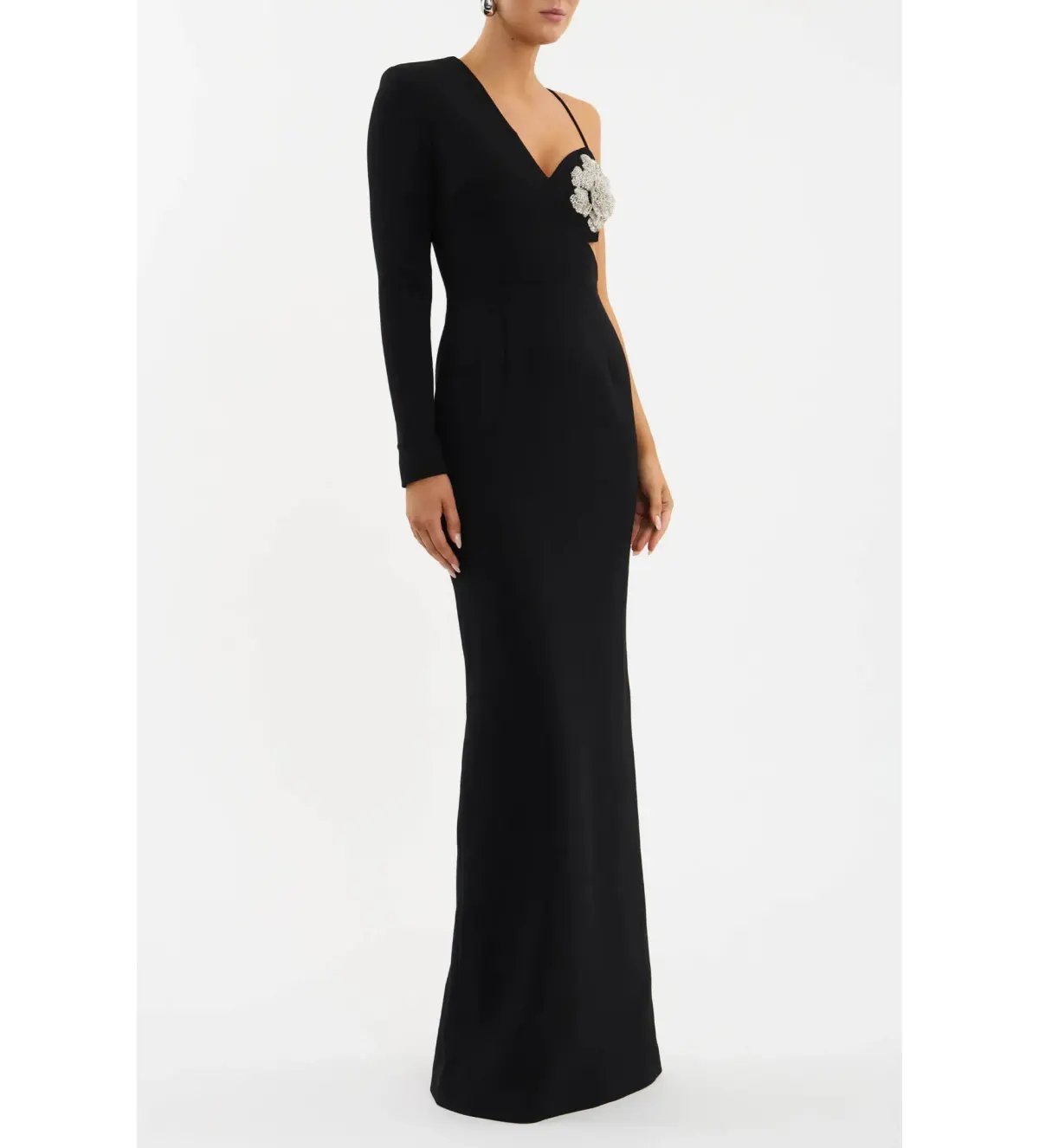 Rebecca Vallance Sachiel Maxi Gown Black Size 10 photo 2