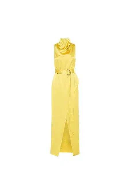 Camilla and Marc Phoebe Drape Dress Yellow Size 10 photo 6