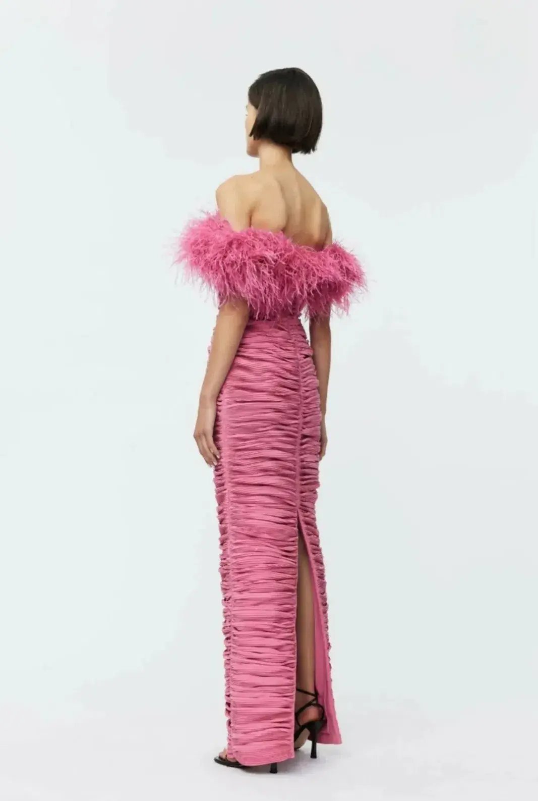 Rachel Gilbert Zion Midi Dress in Pink Size 4 / AU 14 photo 3