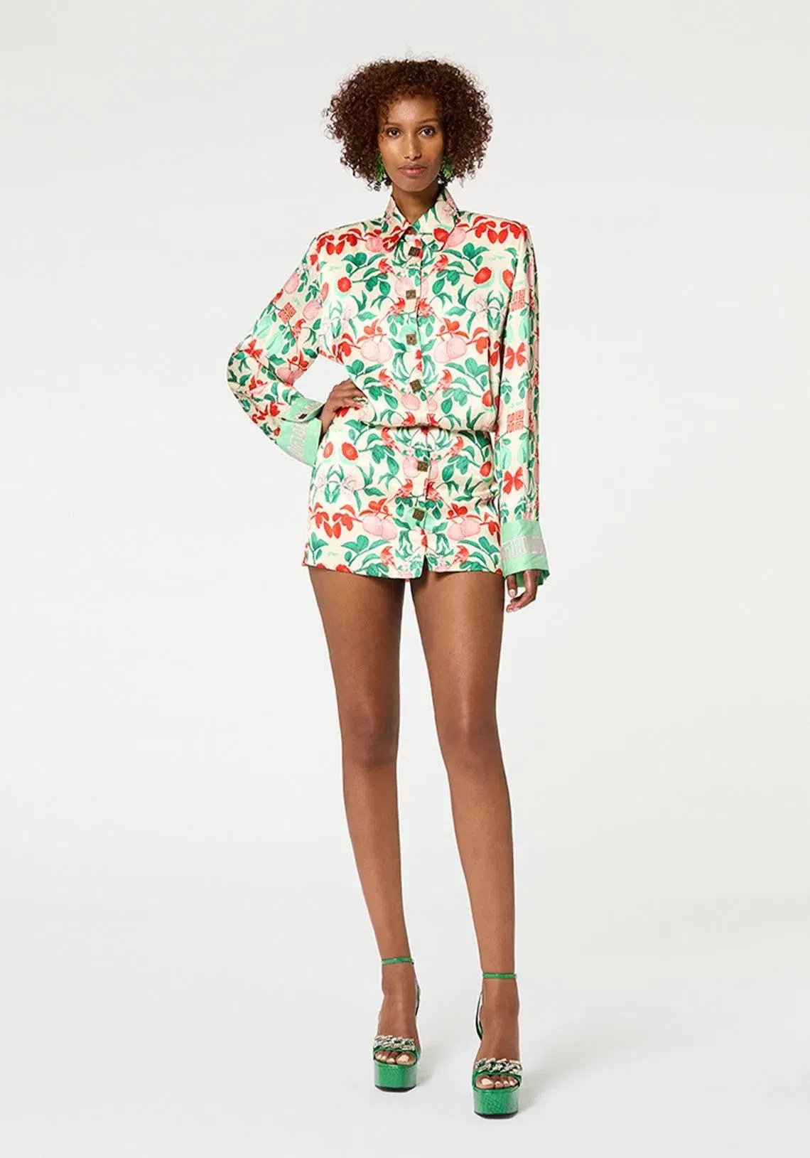 Muma World Pomelo Shirt Mini Dress Print Size 8 photo 2