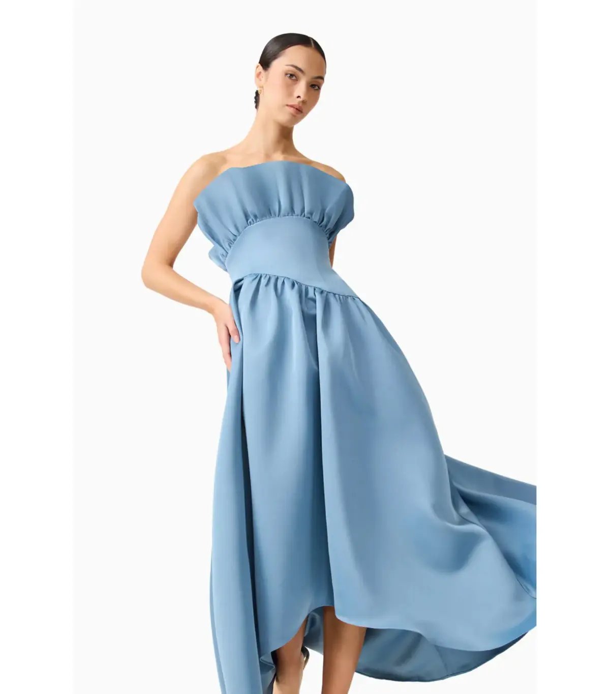 Elliatt Laurel Sleeveless Maxi Dress in Steel Blue Size 6 photo 2