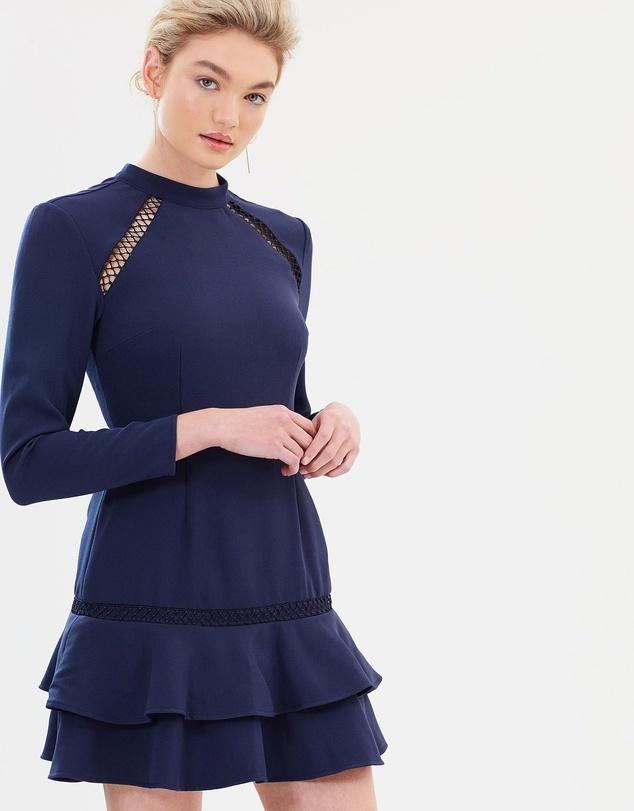 Keepsake the Label Wild Things Long Sleeve Dress Navy photo 3