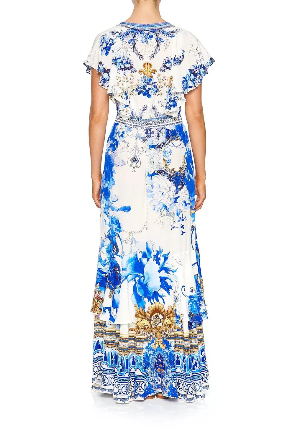 Camilla Saint Germaine Tie Front Maxi Dress with Split Size 8 photo 4