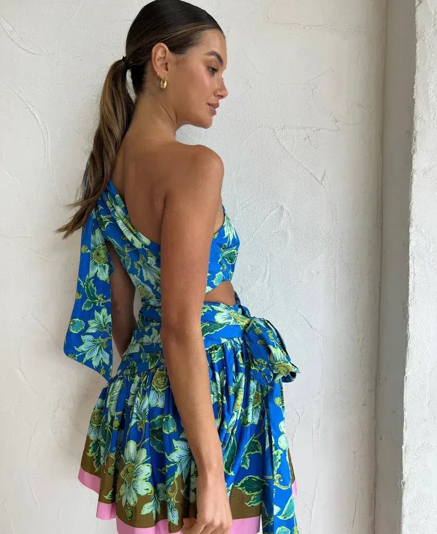 Alemais Winnie Mini Dress Floral Size 6 photo 2