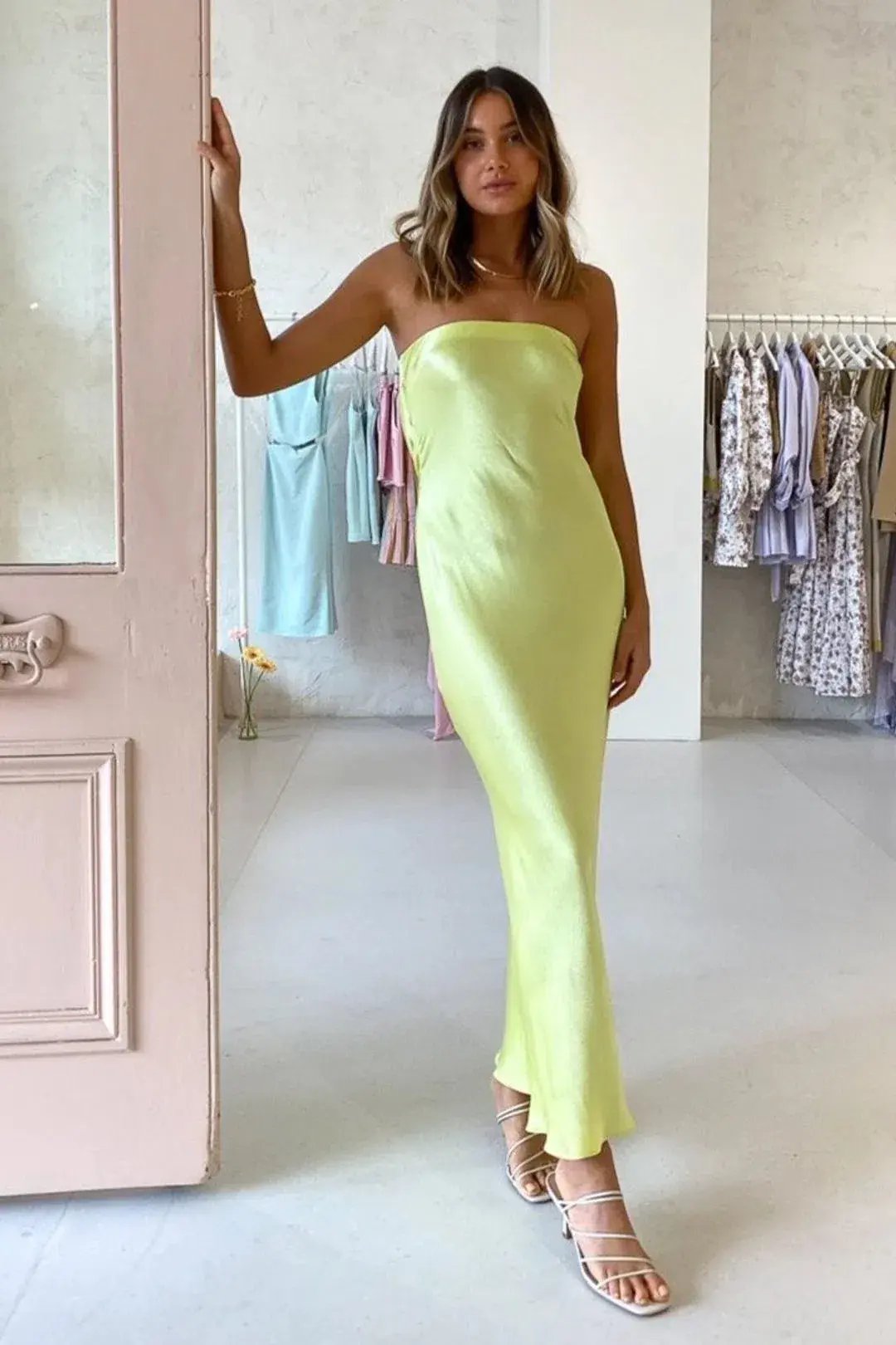 Bec & Bridge Citrus Sweetie Strapless Dress Citrus Size 8 photo 5