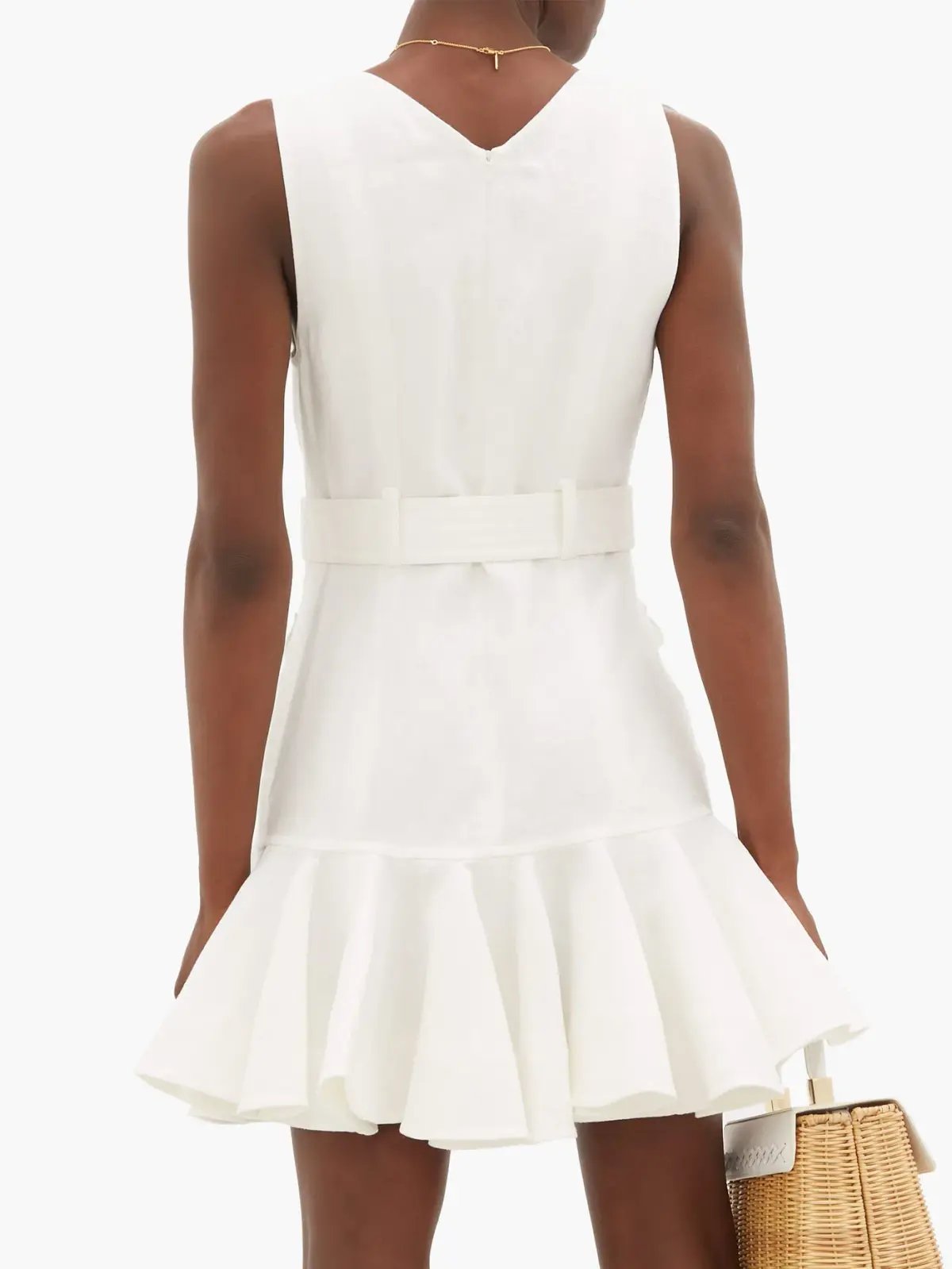 Zimmermann Super Eight Safari Mini Dress White Size 8 photo 2