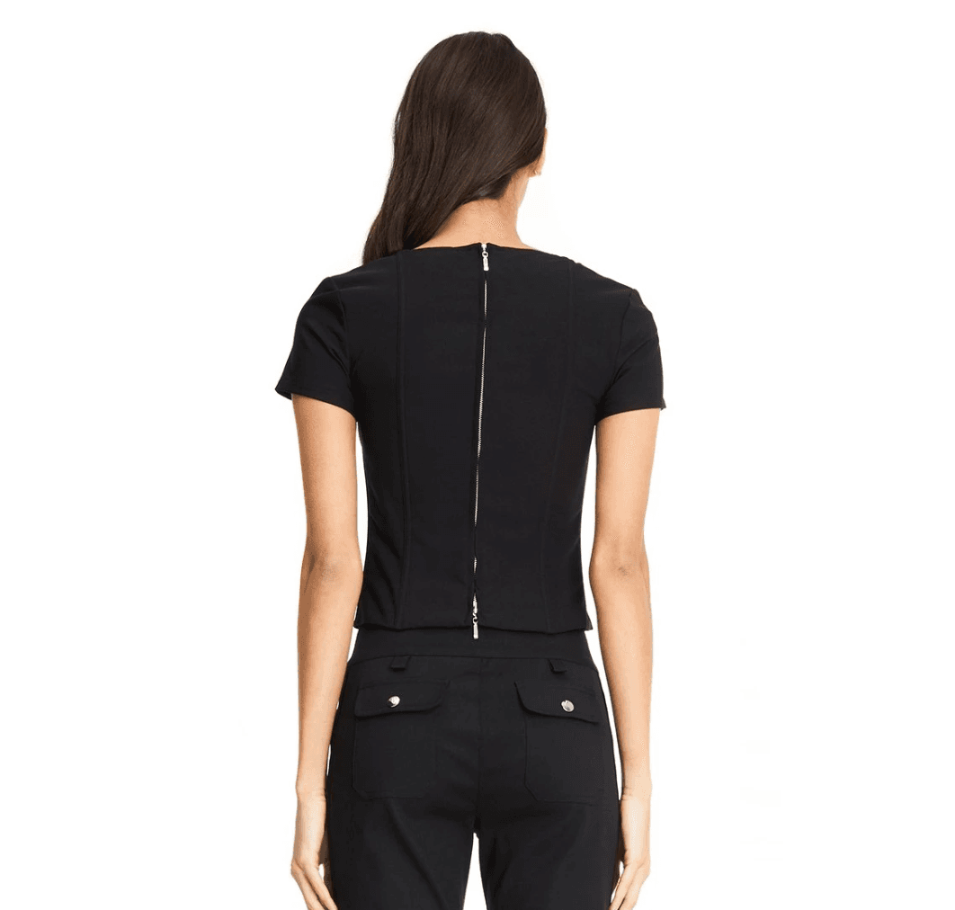 I. AM. GIA Evita Top Black Size 10 photo 4