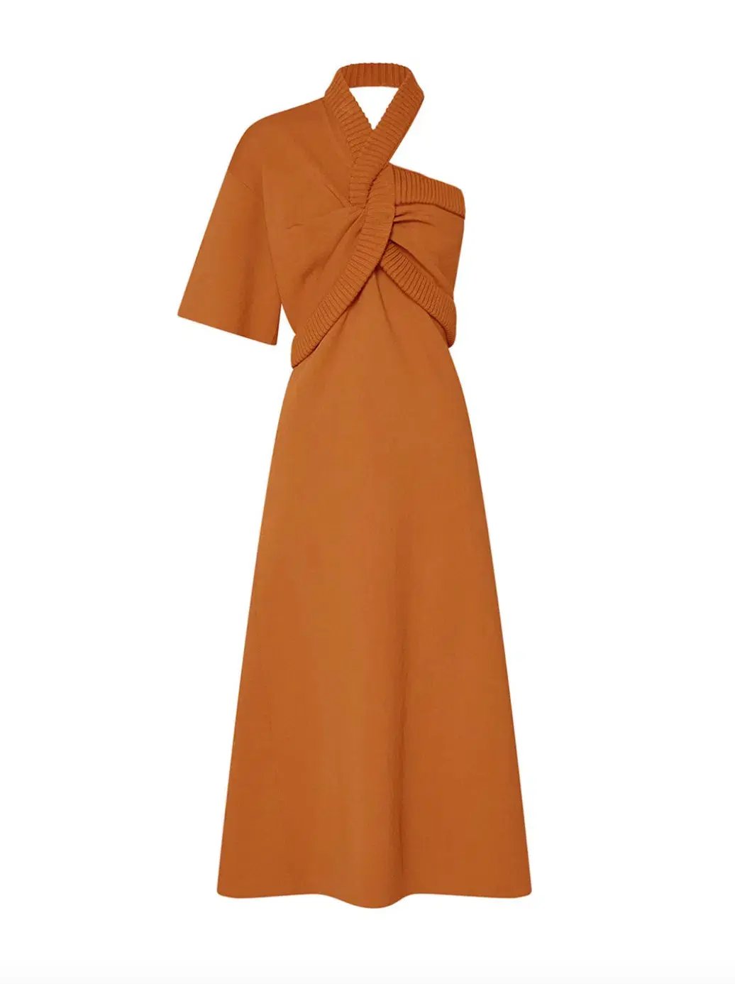 Oroton Asymmetric Dress in Toffee Size M / AU 10 photo 5