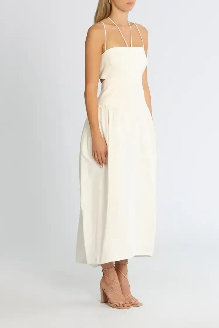 Camilla and Marc Alina Midi Dress in Cream Size 12 photo 2
