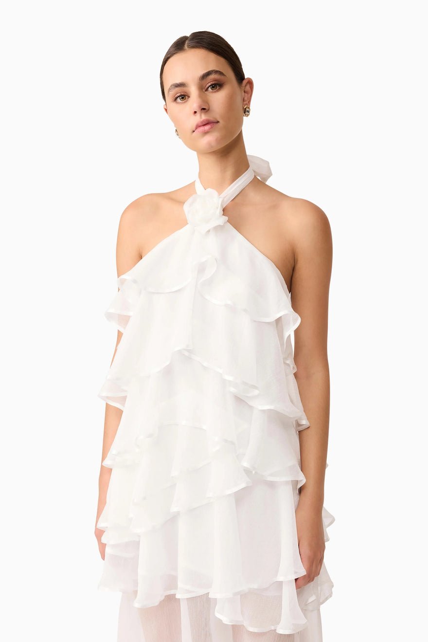 Elliatt Melissa Halter Maxi Dress, White photo 3