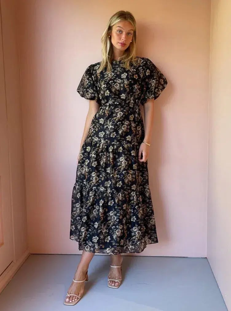 Sir the Label Amerie Open Back Midi Dress Print Size 2 / AU 10 photo 3
