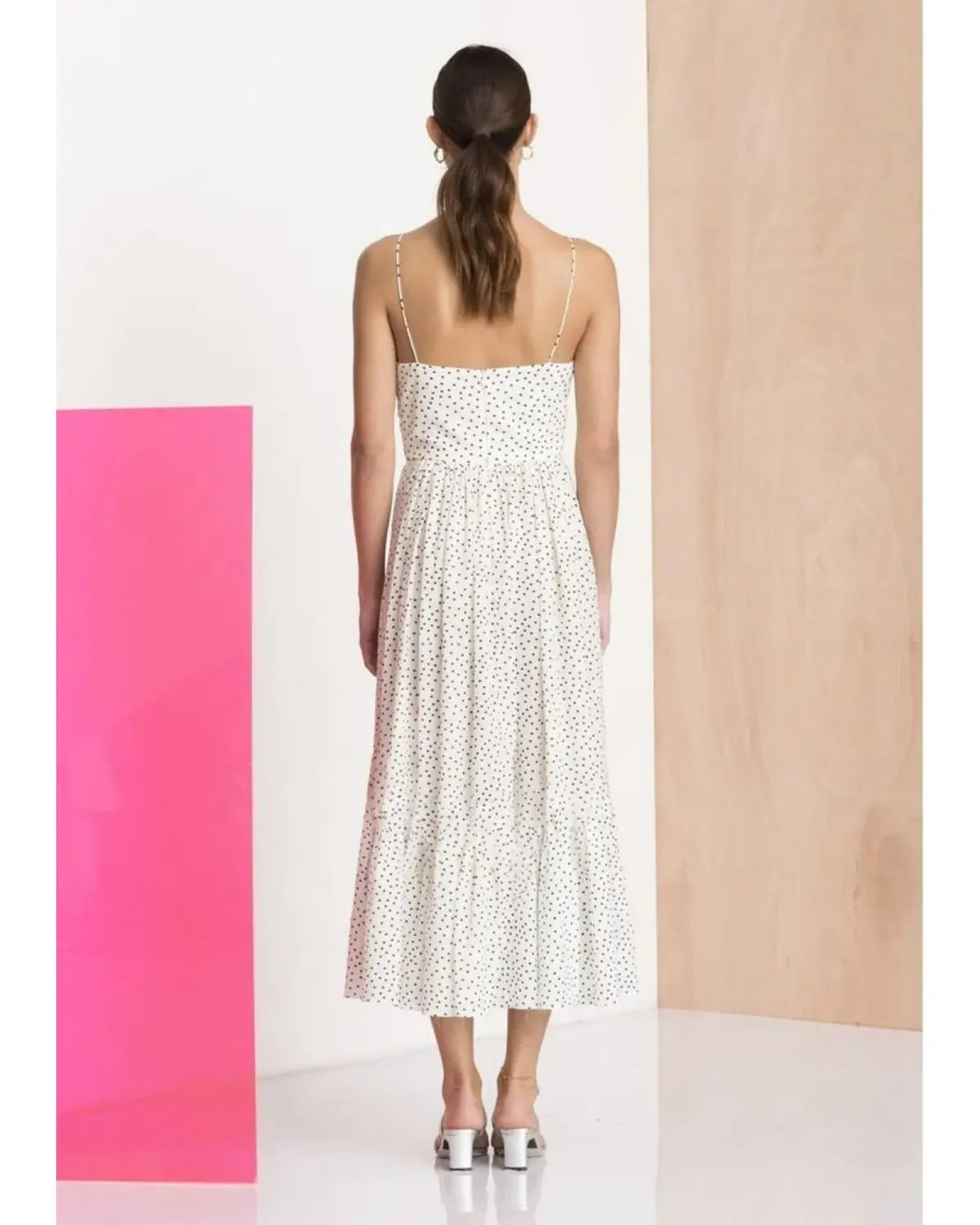 Bec & Bridge Miss Frenchie Midi Dress Polka Dot Size AU 8 photo 3