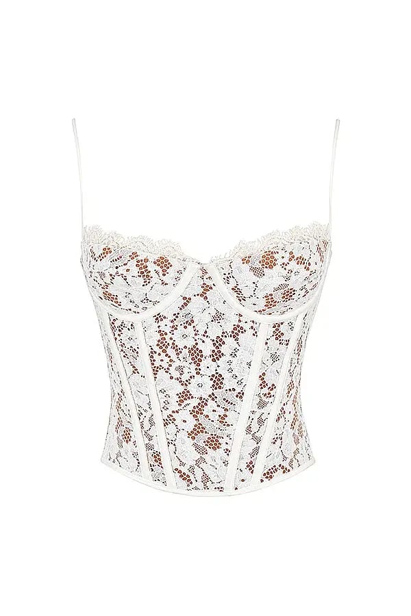 House of CB Mila Lace Underwire Corset Ivory Size Small / Au 8 photo 2