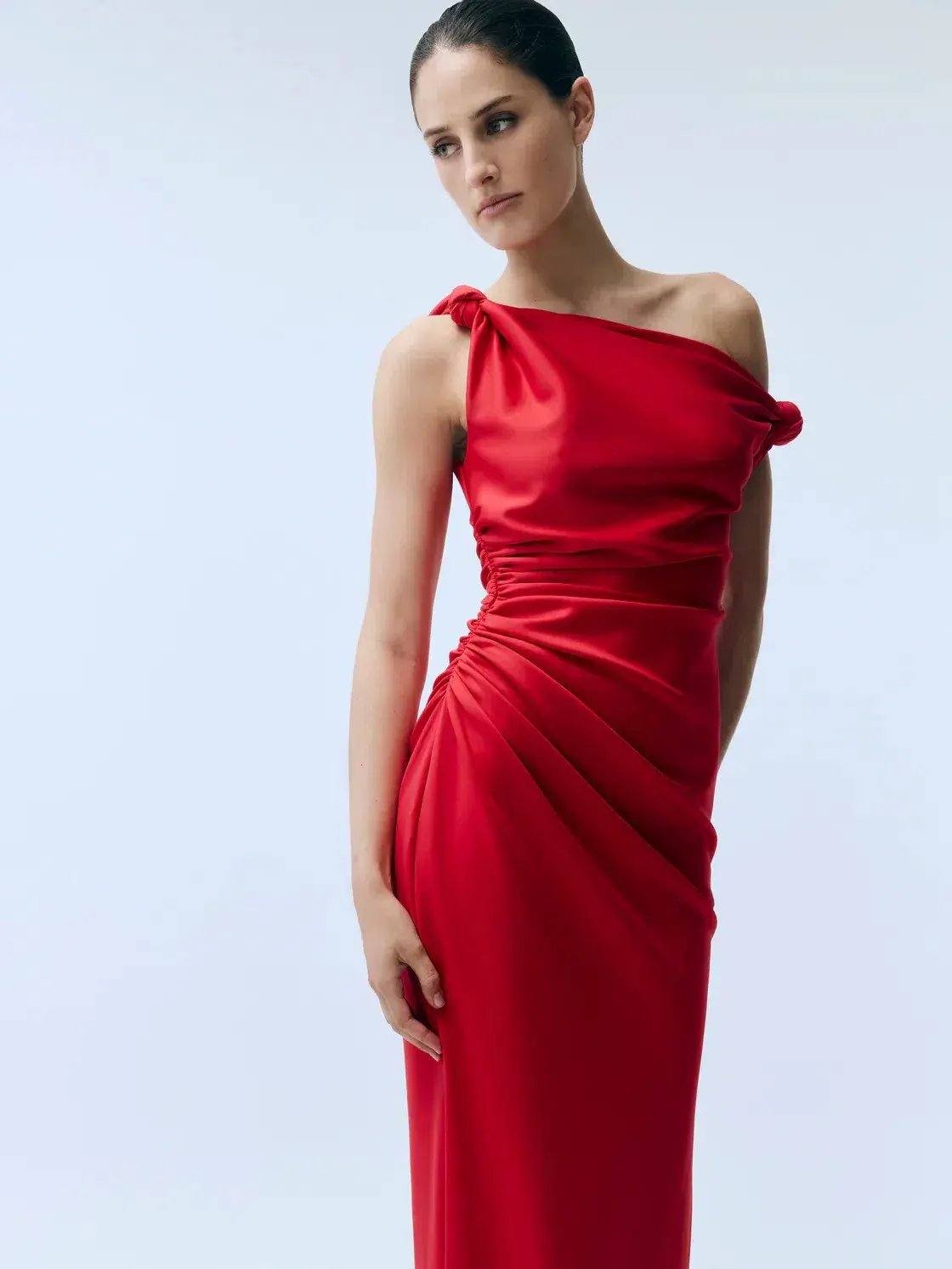 Sheike Ludlow Midi Dress Red Size 10 photo 2