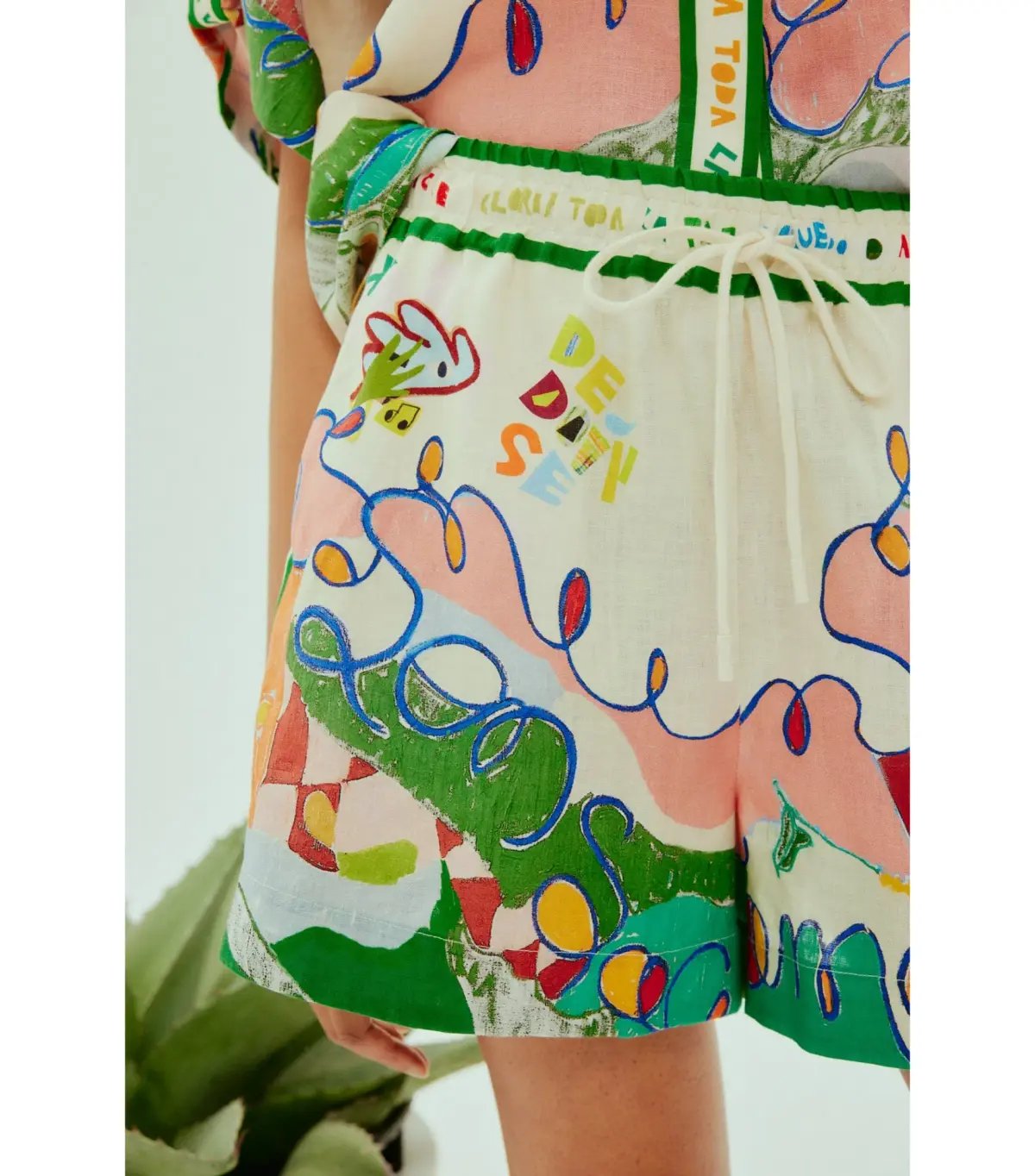 Alemais Nadia Shirt and Short Set Print Size AU 6 photo 3