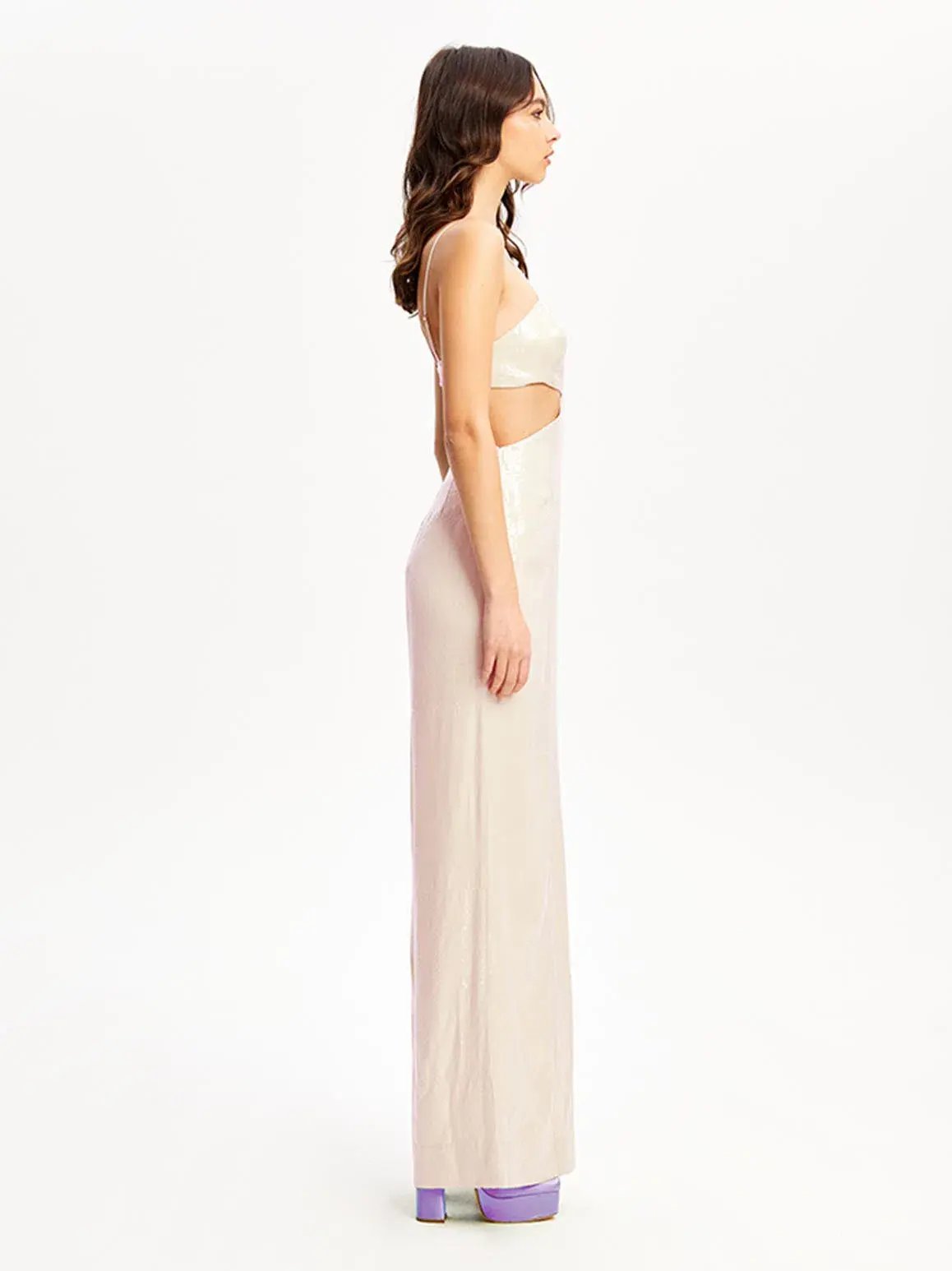 Alice McCall Night Sky Jumpsuit Chai Latte Size 6 photo 4