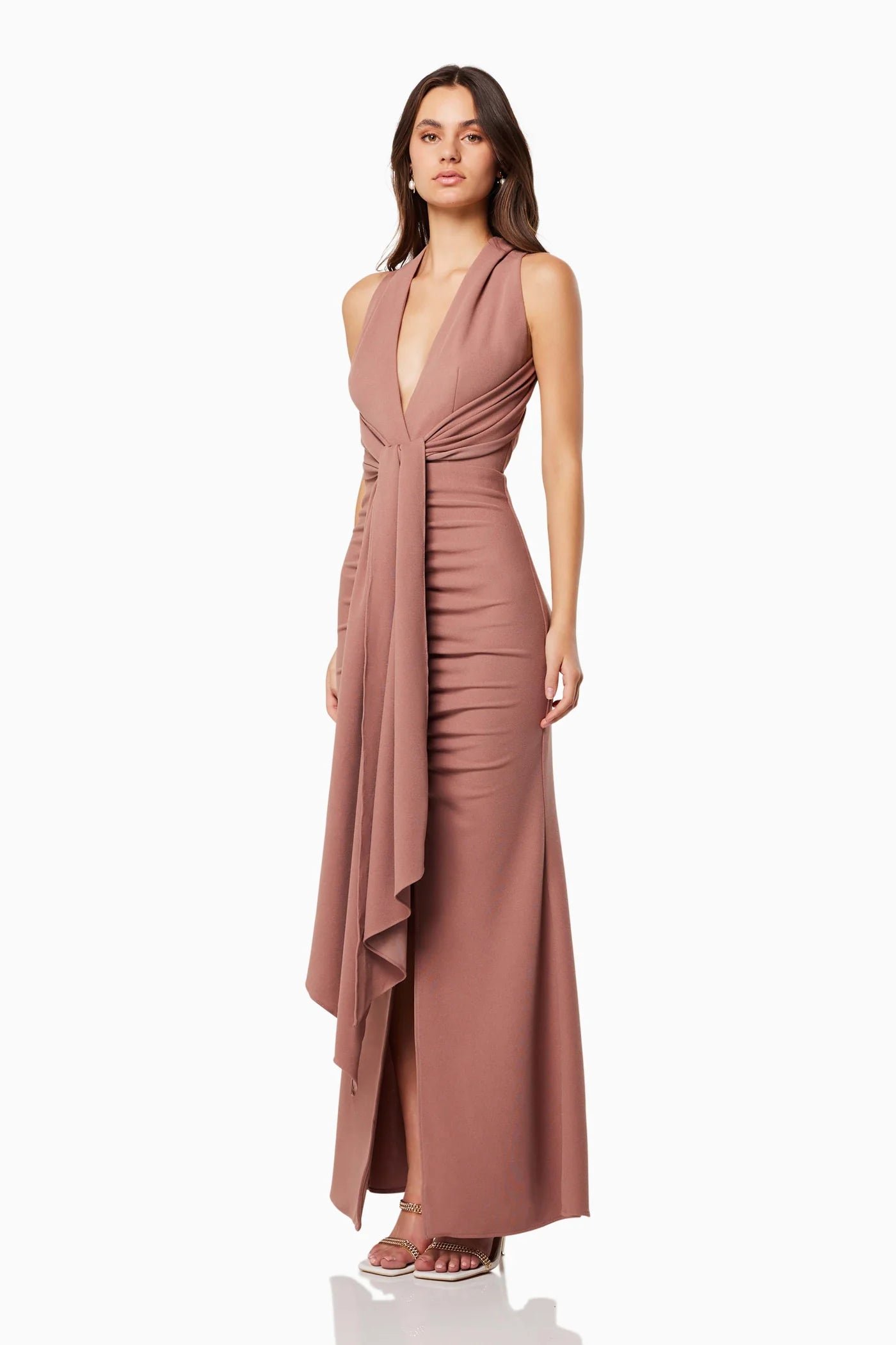ELLIATT ZEPHYRA GOWN - TAN photo 2