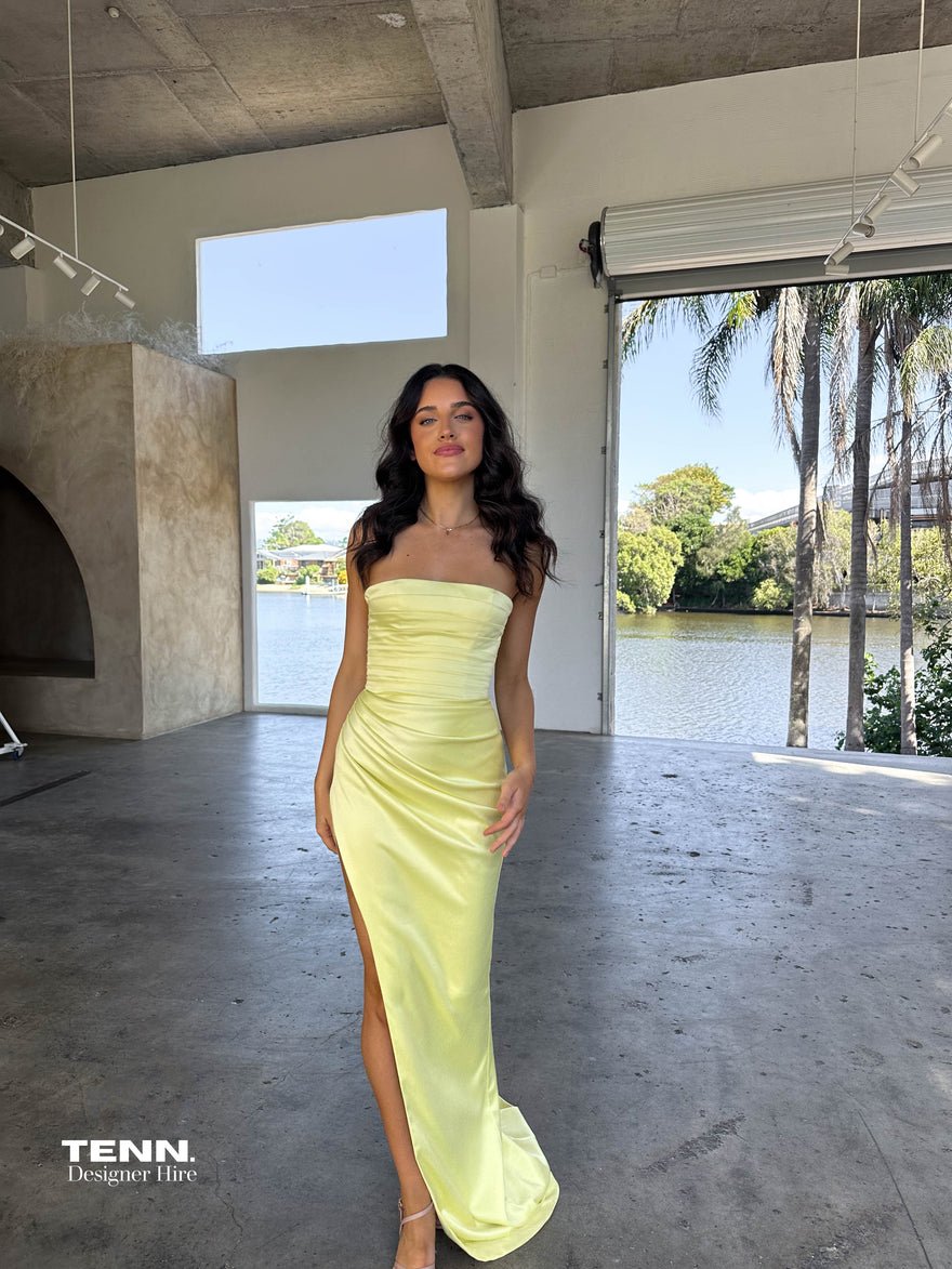 Lia Stublla Pierre gown - Lemon photo 4
