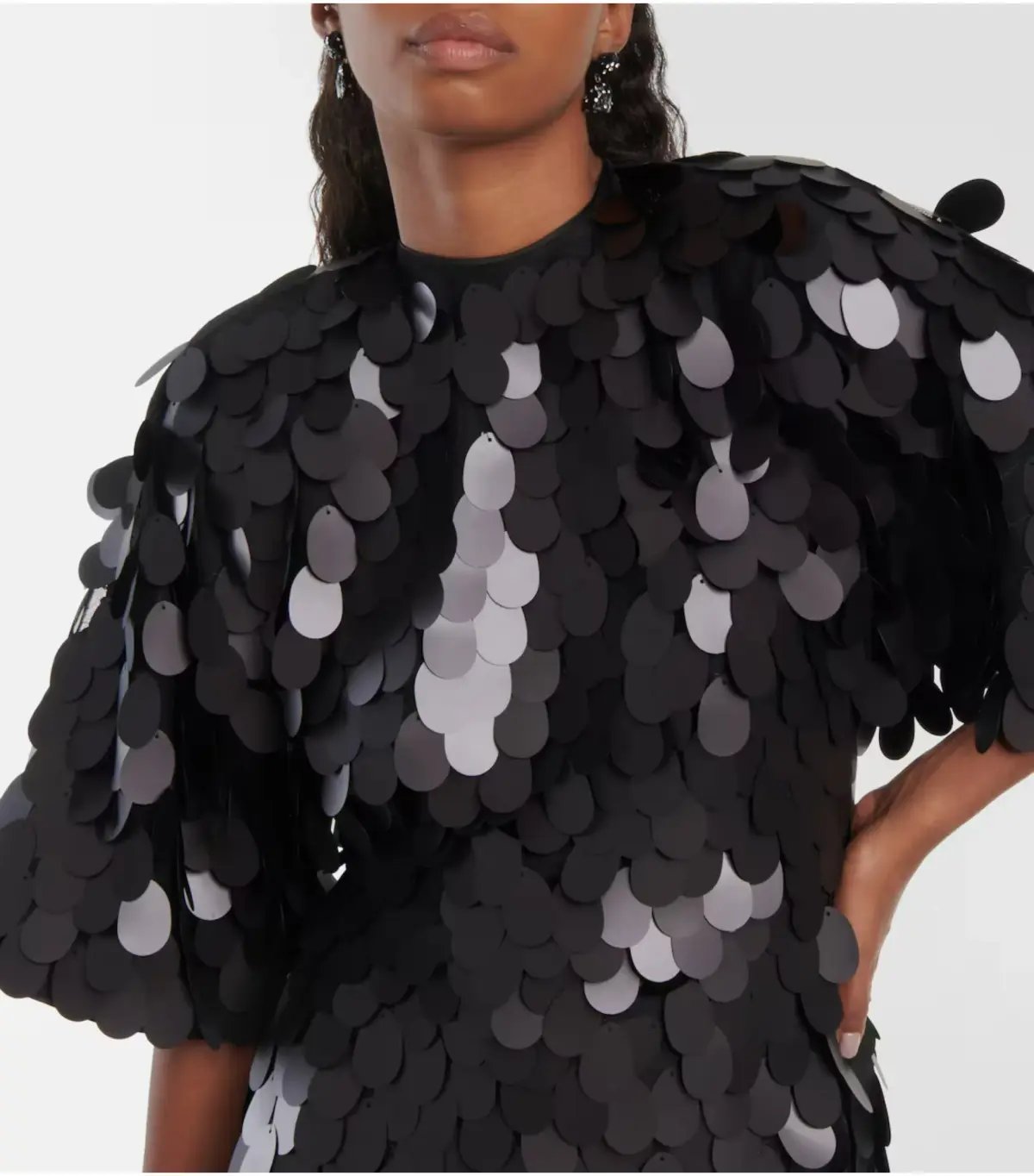 Rotate By Birger Christensen Sequined Mini Dress Black Size S / AU 8 photo 3