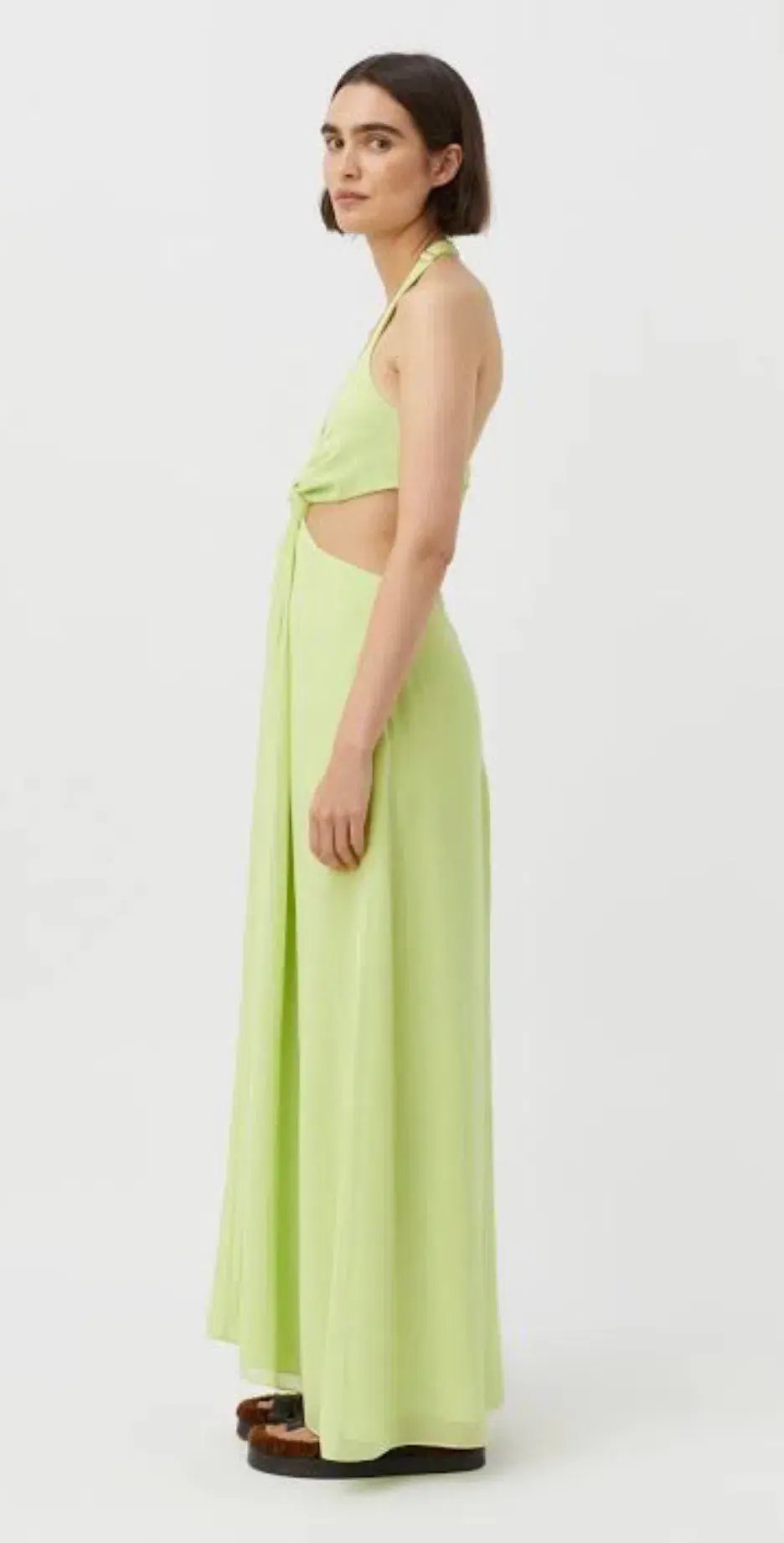 Camilla And Marc Zandar Cut Out Halter Dress In Apple Sorbet Au Size 12 photo 2