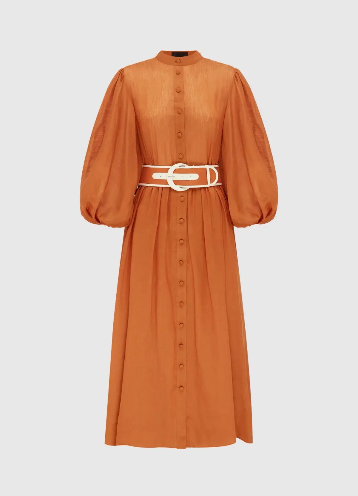 Leo Lin The Suffolk Midi Dress Cinnamon Size 6 photo 2