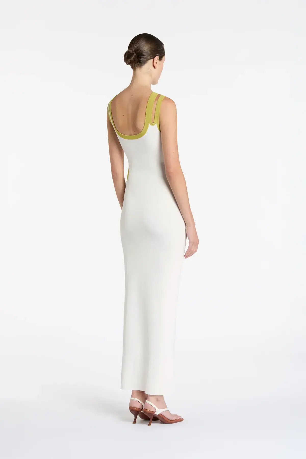 Sir The Label Evalina Cut Out Dress In Citrus Size 1/Au 8 photo 3