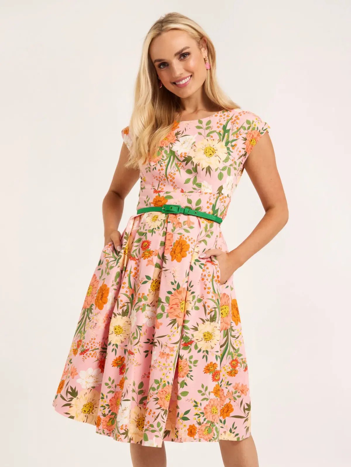 Review Avant Gardens Dress Blush Floral Size AU 12 photo 2